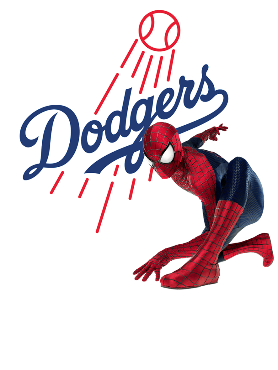 Los Angeles Dodgers Spider Man Logo vinyl decal